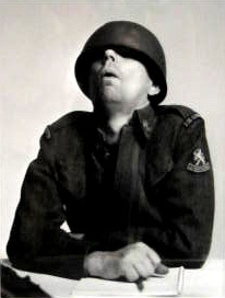 Reclamefoto KRO (soldaat Rijk de Gooyer)